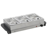 Buffetwarmer 200 W 3X1,5 L Roestvrij Staal