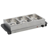 Buffetwarmer 200 W 3X1,5 L Roestvrij Staal