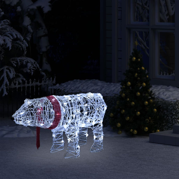 Kerstverlichting Beer 45 Led's 71X20X38 Cm Acryl Warmwit