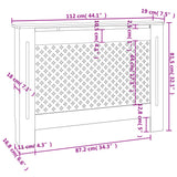 Radiatorombouw 112X19X81,5 Cm Mdf