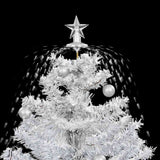 Kerstboom Sneeuwend Met Paraplubasis 75 Cm Wit