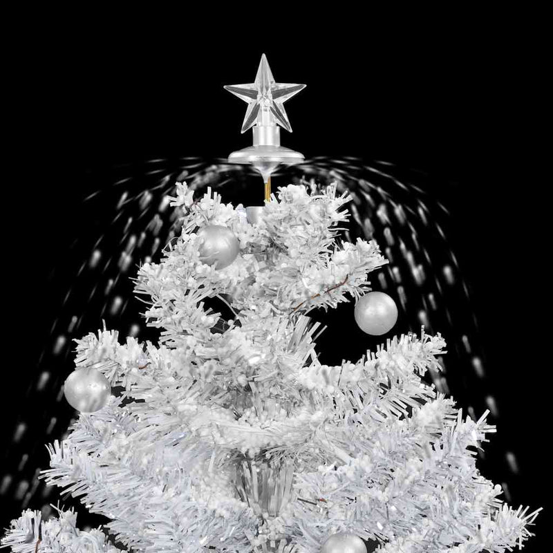 Kerstboom Sneeuwend Met Paraplubasis 75 Cm Wit