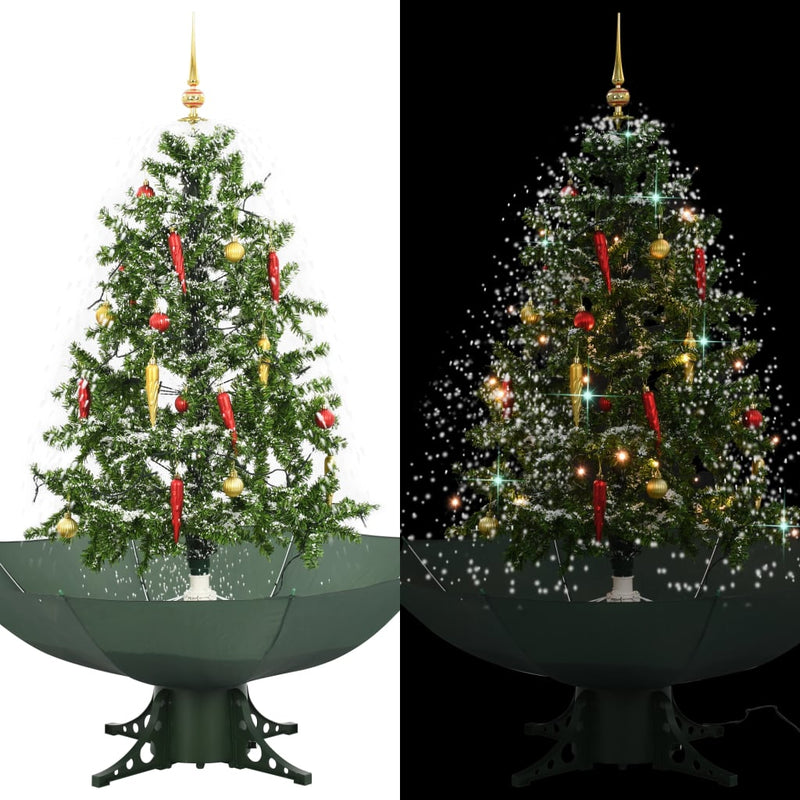 Kerstboom Sneeuwend Met Paraplubasis 75 Cm Groen