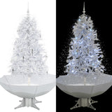 Kerstboom Sneeuwend Met Paraplubasis 75 Cm Wit