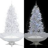 Kerstboom Sneeuwend Met Paraplubasis 75 Cm Wit