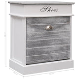Schoenenkast 50X28X58 Cm Paulowniahout