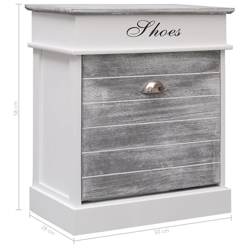Schoenenkast 50X28X58 Cm Paulowniahout