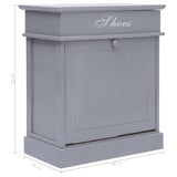 Schoenenkast 50X28X58 Cm Paulowniahout