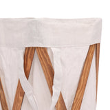 Wasmand Inklapbaar Hout En Stof