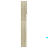 Wasmachinekast 64X25,5X190 Cm Bewerkt Hout Sonoma Eikenkleurig