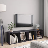 Boekenkast/Tv-Meubel 36X30X143Cm Bewerkt Hout Kleurig
