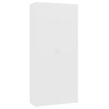 Schoenenkast 80X35,5X180 Cm Bewerkt Hout