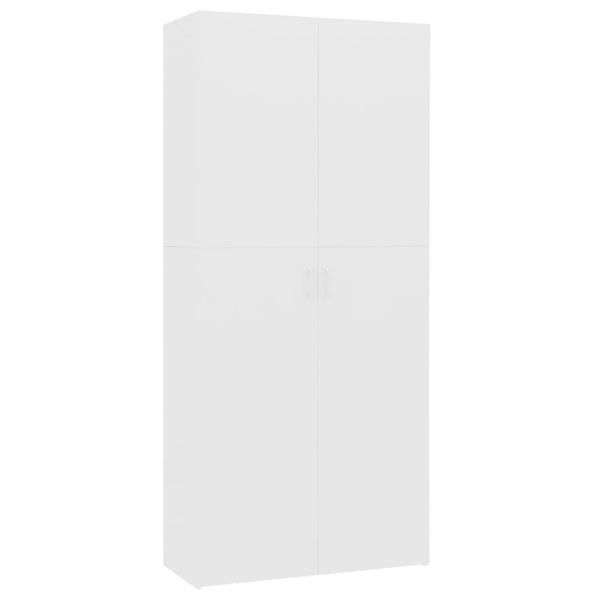 Schoenenkast 80X35,5X180 Cm Bewerkt Hout