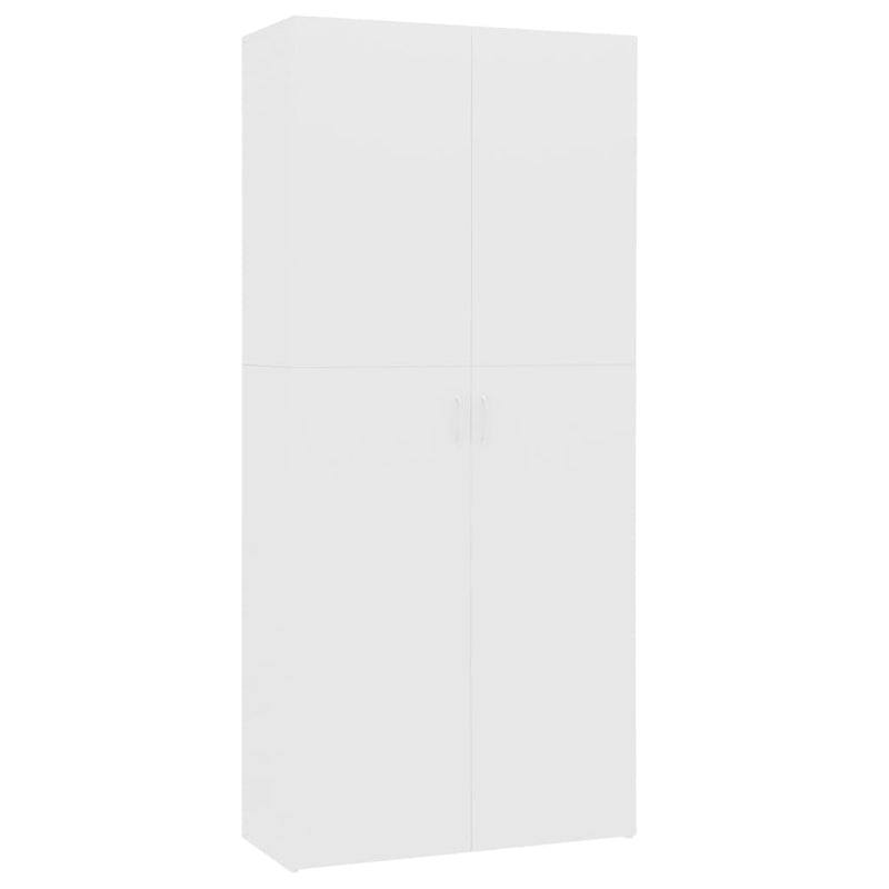 Schoenenkast 80X35,5X180 Cm Bewerkt Hout