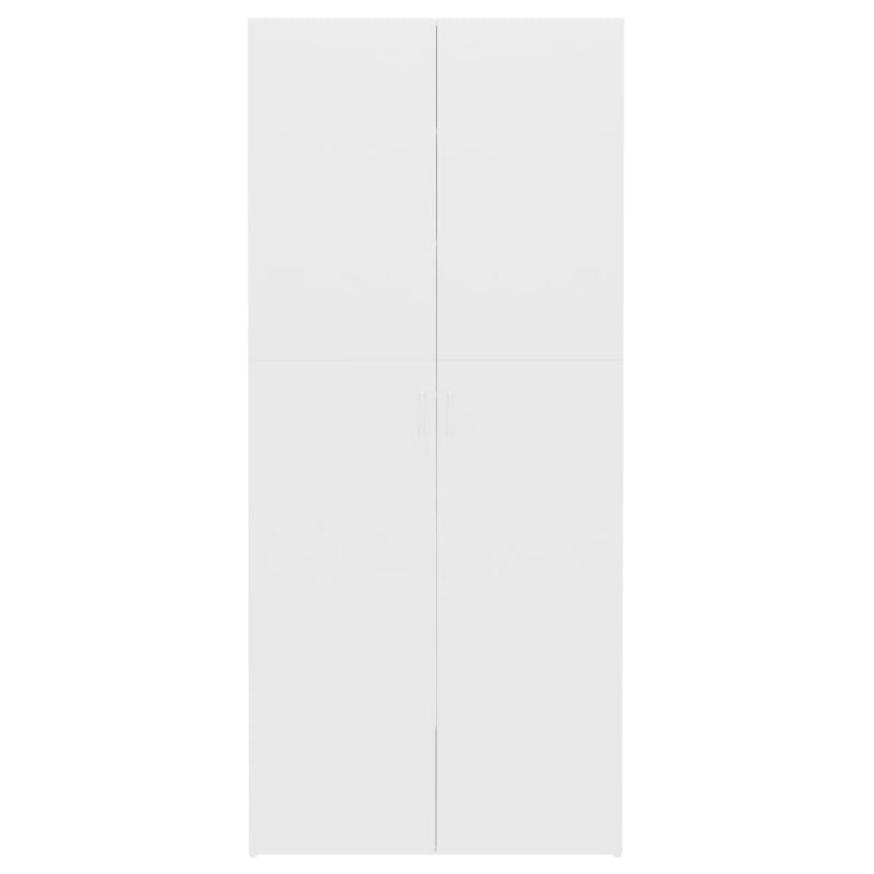 Schoenenkast 80X35,5X180 Cm Bewerkt Hout