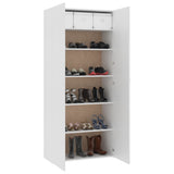 Schoenenkast 80X35,5X180 Cm Bewerkt Hout