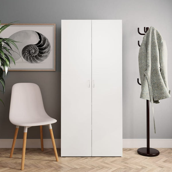 Schoenenkast 80X35,5X180 Cm Bewerkt Hout