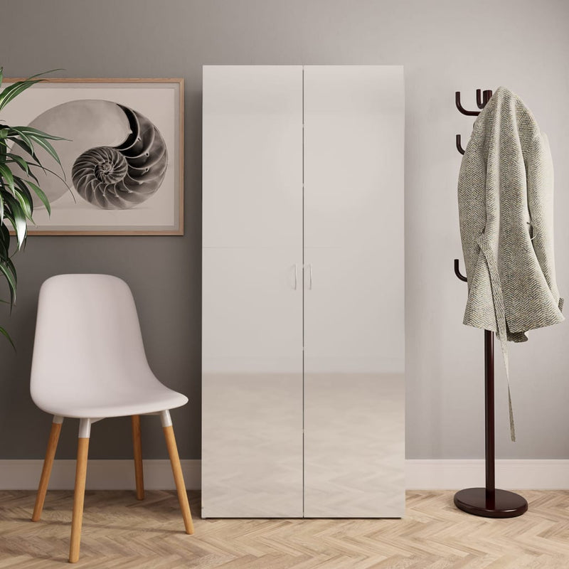Schoenenkast 80X35,5X180 Cm Bewerkt Hout
