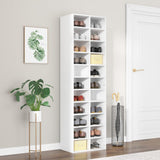 Schoenenkast 54X34X183 Cm Spaanplaat Ambachtelijk Eikenkleurig