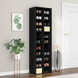 Schoenenkast 54X34X183 Cm Spaanplaat Ambachtelijk Eikenkleurig