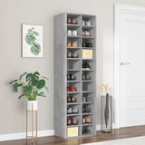 Schoenenkast 54X34X183 Cm Spaanplaat Ambachtelijk Eikenkleurig