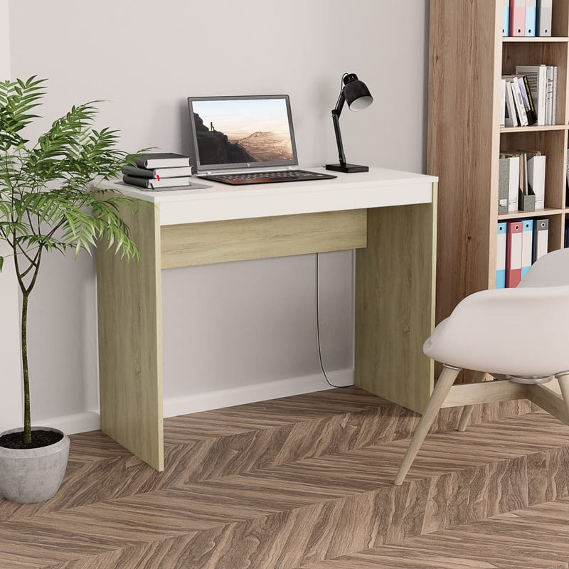 Bureau 90X40X72 Cm Bewerkt Hout