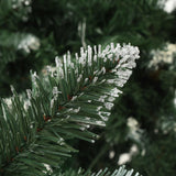 Kunstkerstboom Met Dennenappels En Glitter 210 Cm Groen En Wit