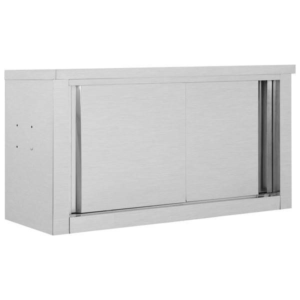 Keukenwandkast Met Schuifdeuren Roestvrij Staal