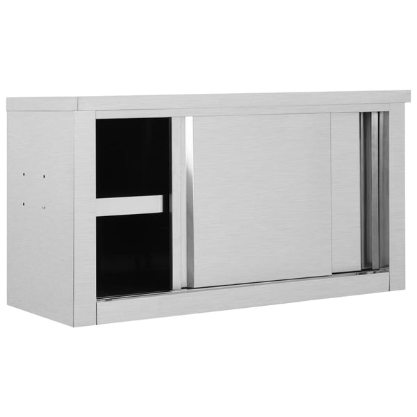 Keukenwandkast Met Schuifdeuren Roestvrij Staal
