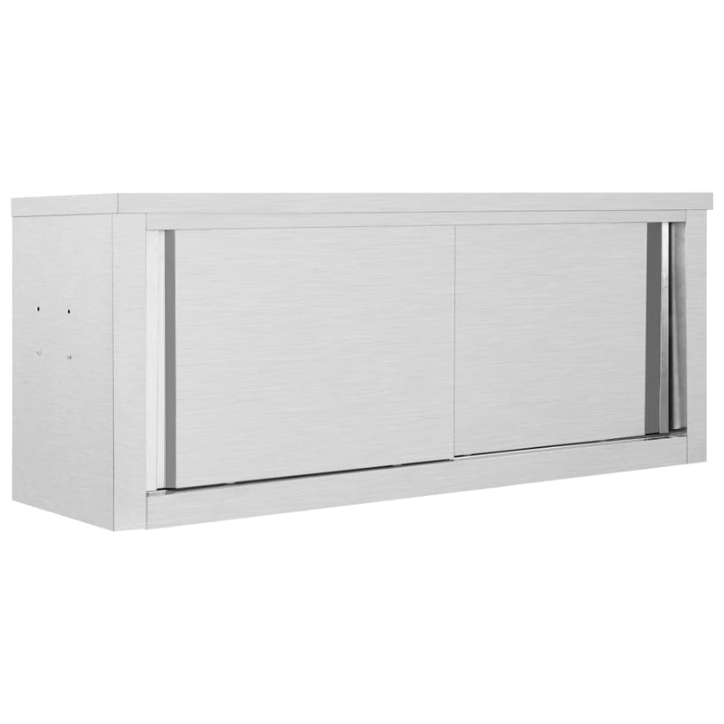 Keukenwandkast Met Schuifdeuren Roestvrij Staal