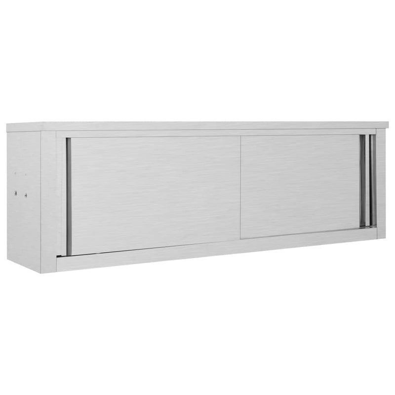 Keukenwandkast Met Schuifdeuren Roestvrij Staal