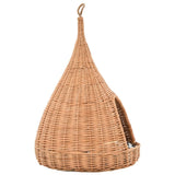 Kattenhuis Met Kussen Tipi 40X60 Cm Natuurlijk Wilgen