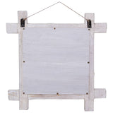 Spiegel Houtblokken 70X70 Cm Massief Gerecycled Hout