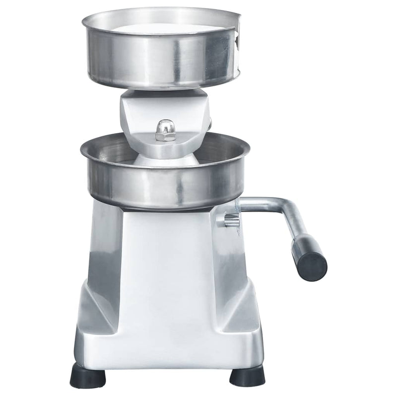 Hamburgerpersmachine Met 500 Scheidingsbladen 10 Cm Aluminium