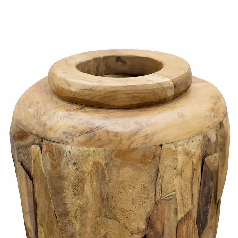 Decoratievaas Massief Teakhout