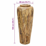 Decoratievaas Massief Teakhout