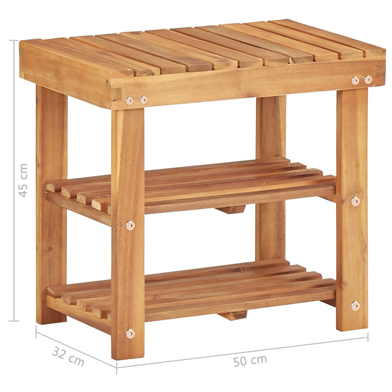 Schoenenrek 50X32X Massief Acaciahout