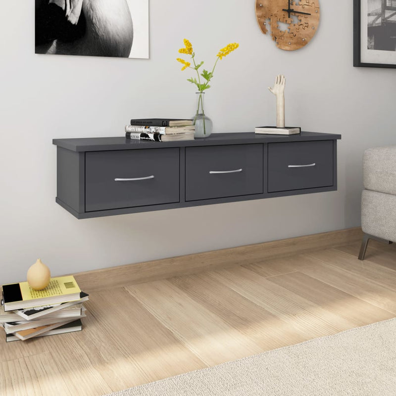 Wandkast 88X26X18,5 Cm Spaanplaat Kleurig