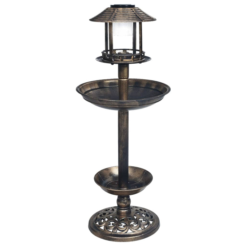 Vogelbad/Voederhuisje Met Solarverlichting