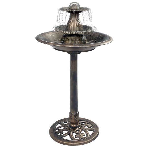 Vogelbadje Met Fontein 50X91 Cm Kunststof Kleurig