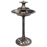 Vogelbadje Met Fontein 50X91 Cm Kunststof Kleurig
