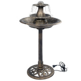 Vogelbadje Met Fontein 50X91 Cm Kunststof Kleurig