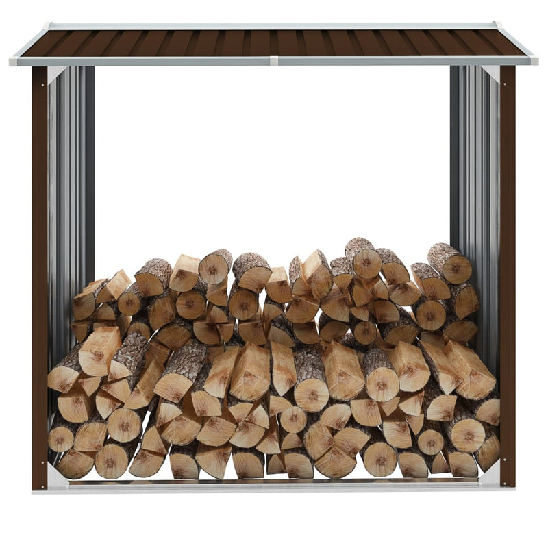 Haardhoutschuur 172X91X154 Cm Gegalvaniseerd Staal