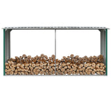 Haardhoutschuur 330X92X153 Cm Gegalvaniseerd Staal