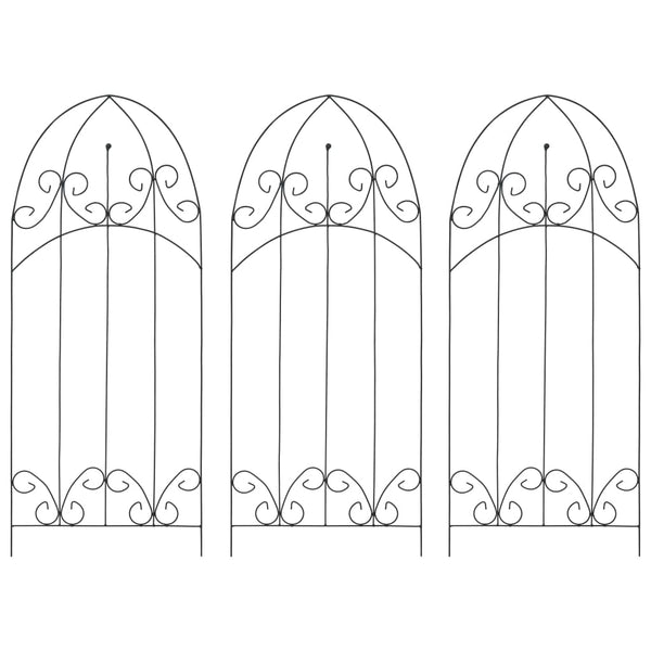 Plantenklimrekken 40X100 Cm Ijzer Zwart