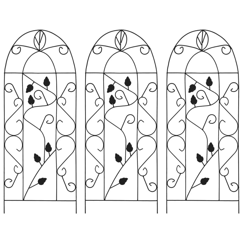 Plantenklimrekken 40X100 Cm Ijzer Zwart