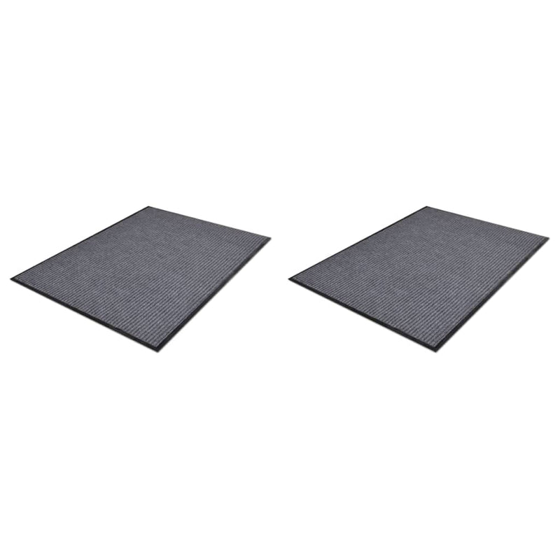 Deurmatten 90X60 Cm Pvc Grijs