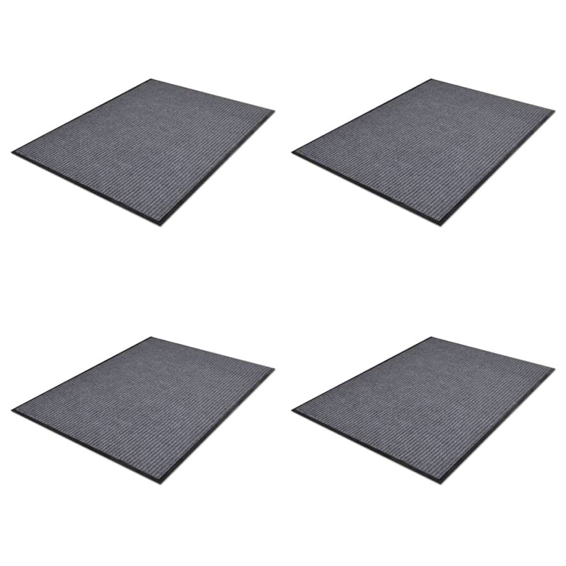 Deurmatten 90X60 Cm Pvc Grijs