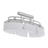 Plafondlamp Met Ellipsvormige Glazen Kappen 2 St E14