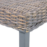 Bankje 110 Cm Natuurlijk Kubu Rattan En Massief Mahoniehout